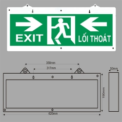 BÌNH DƯƠNG ĐÈN EXIT 2 MẶT KT640