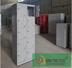 Tủ locker 10C2K mười cánh hai khoang