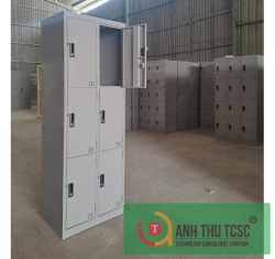 Tủ locker 6C2K sáu cánh hai khoang