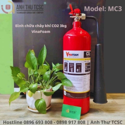 Bình chữa cháy VinaFoam khí CO2 3kg
